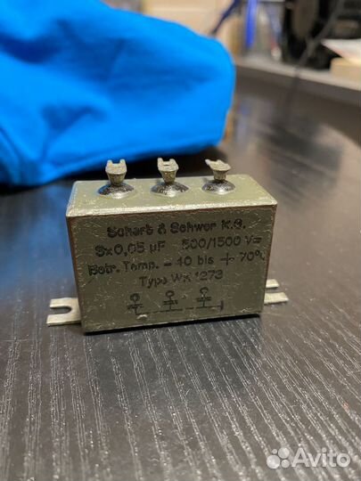 Антикварный, конденсатор, Sehart & Sehwer