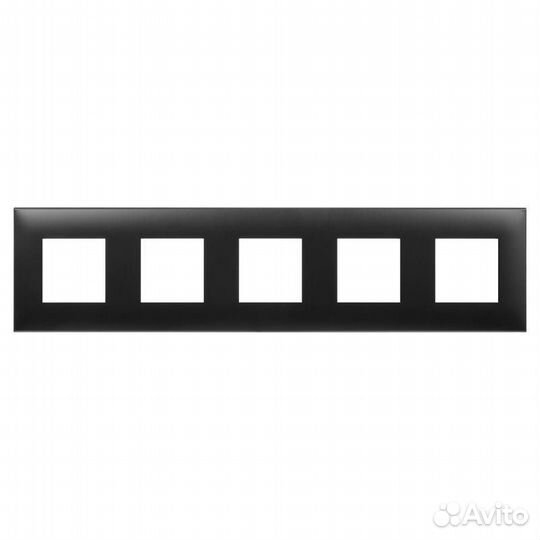Рамка 5-м 10мод. Avanti «Черный матовый» DKC 44129