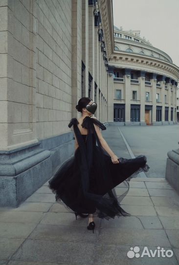 Вечернее платье черное