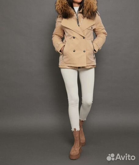 Парка женская с натуральным мехом