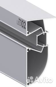 Профиль LED02 для многоуровневых натяжных потолков