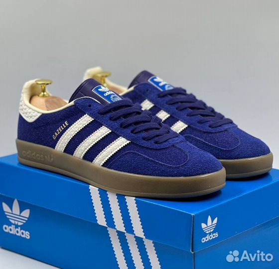 Кроссовки adidas gazelle синие