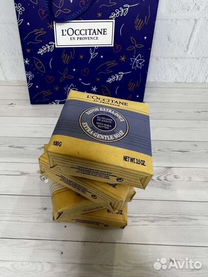 Мыло локситан loccitane 4 шт комплект