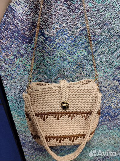 Сумка женская ручная работа вязанная
