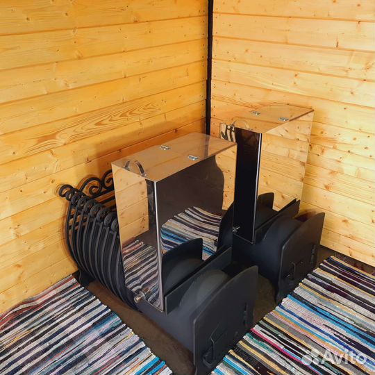 Печь для бани с выносной топкой 