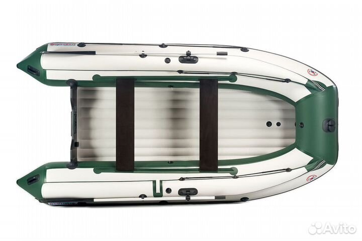 Лодка mishimo family lite 350 бело-зеленая