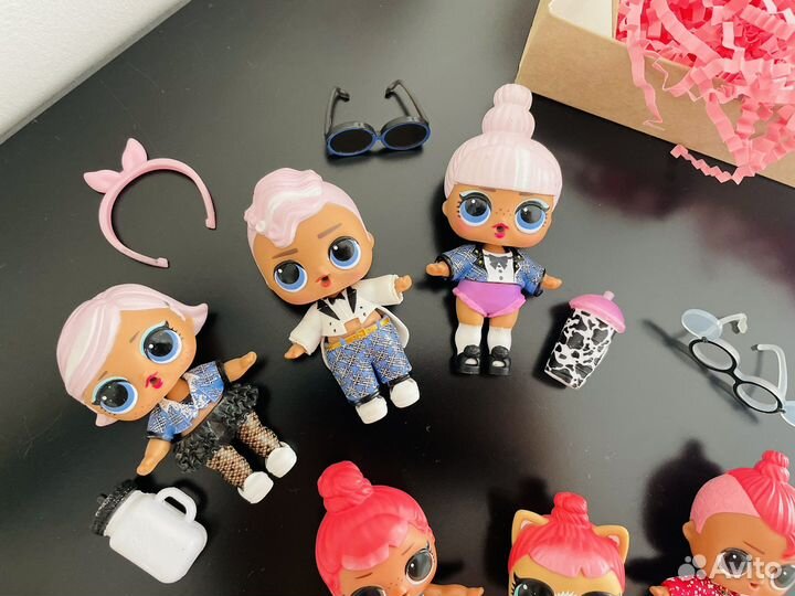 Большой набор семьи кукол lol оригиналы