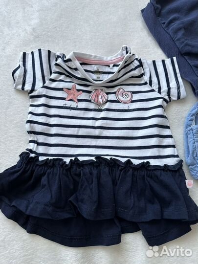 Одежда для девочки пакетом 6-9 месяцев, 62-74