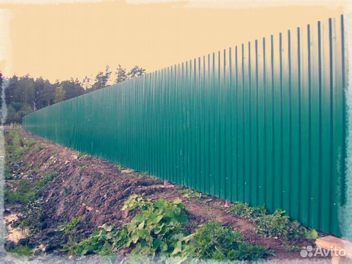 Забор из профлиста