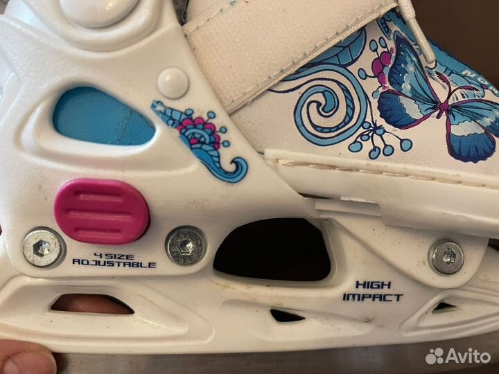 Коньки детские раздвижные nordway 27-30