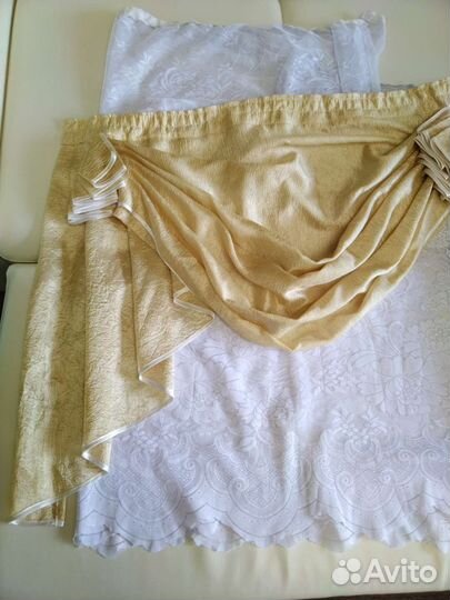 Комплект тюль и ламбрикен на кухню