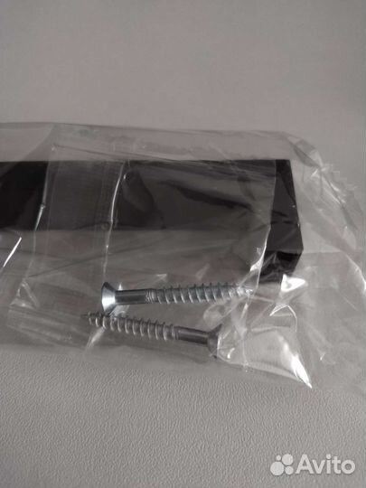 4 черные пластиковые мебельные ручки-скобы 128 мм