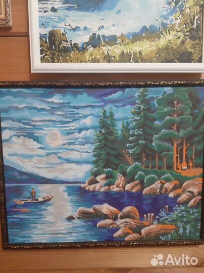 Картины по номерам раскрашенная