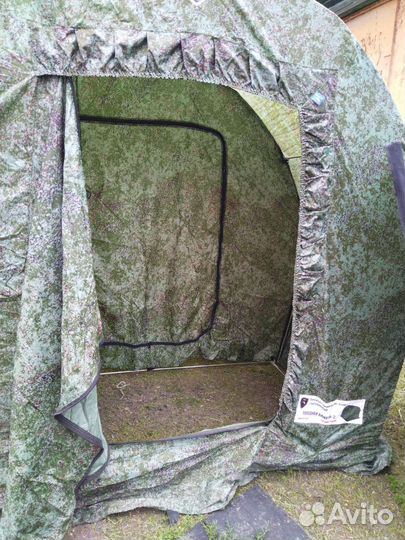 Походная баня с печкой