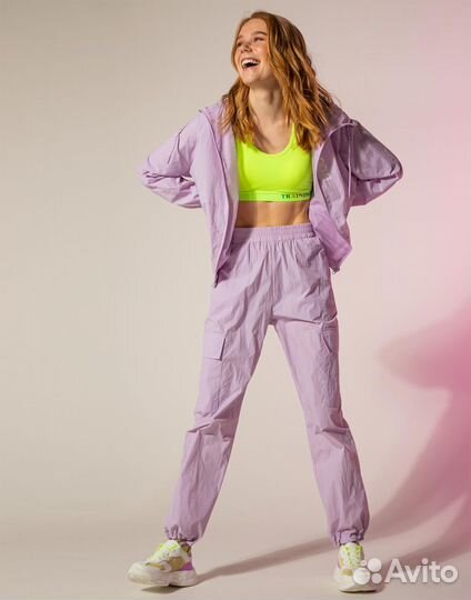 Брюки карго лиловые Y2K