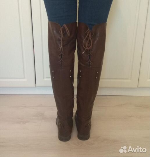 Сапоги кожаные Италия