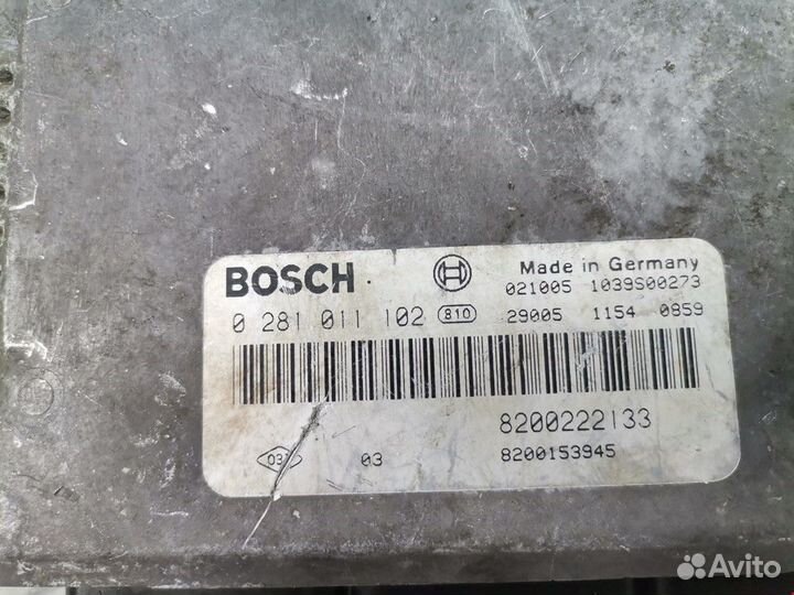 Блок управления двигателем Renault Scenic рест