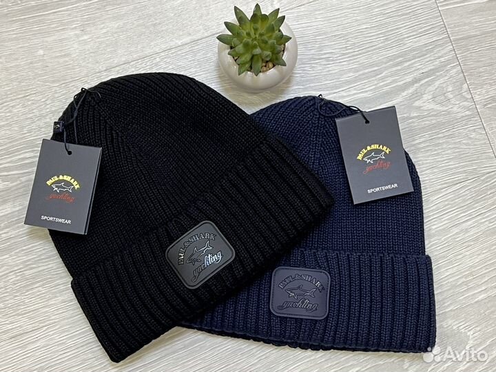 Шапка теплая Paul&Shark на флисе