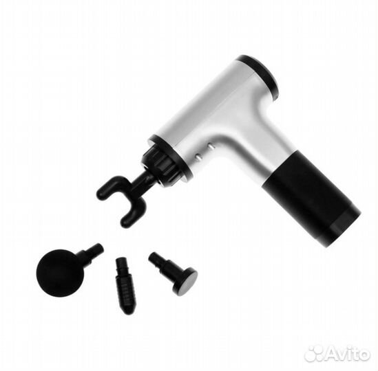 Перкуссионный массажер (4 насадки)