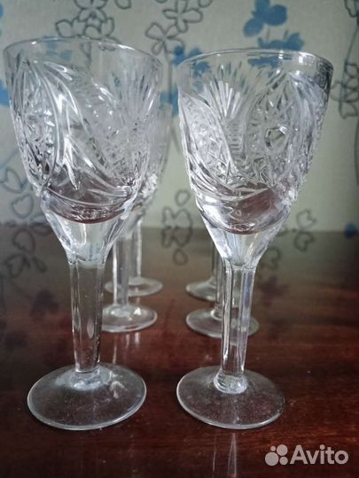 Хрустальные рюмки,фужеры разные времён СССР