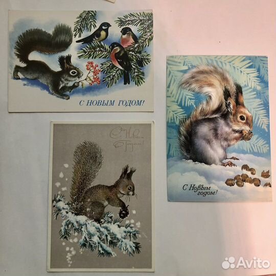Открытки новогодние СССР