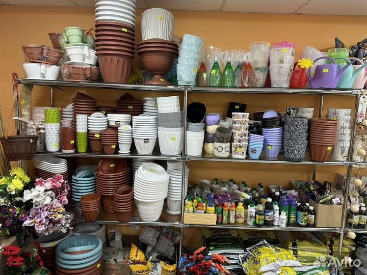 Керамические горшки, пластиковые горшки для цветов