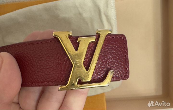 Ремень женский двусторонний Оригинал Louis Vuitton