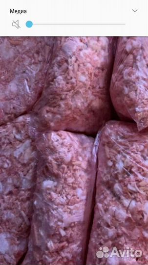 Мясокостный куриный фарш, трубчатые кости