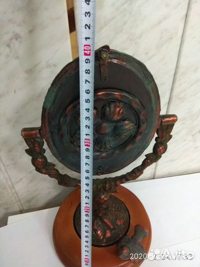 Ретро зеркало настольное поворотное. Старинаааа