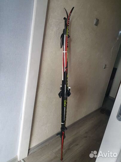 Лыжный комплект с креплением 75мм; 160см