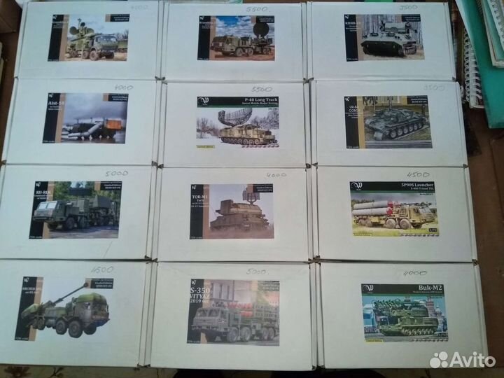 Модели для сборки автомашин и другой техники,1/72