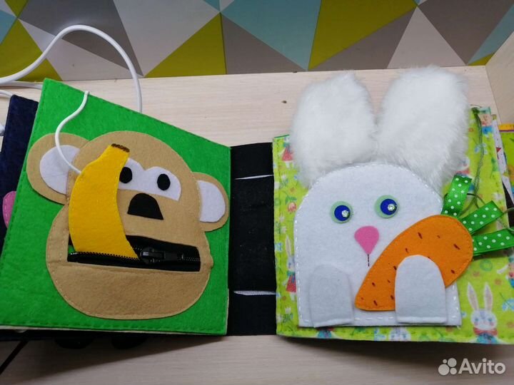 Развивающие Книжки из фетра с искалочкой