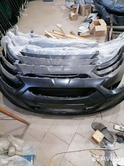 Бампер передний hyundai solaris