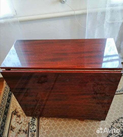 Стол-тумба СССР раскладной полированный