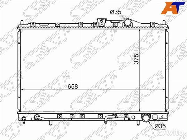 Радиатор mitsubishi colt/lancer/mirage/libero 9