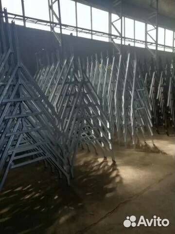 Оцинкованная рама + дышло с птс 250 на 130 см