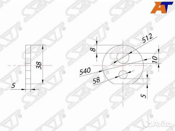 Шайба эксцентрика RR рычага toyota celsior/chas