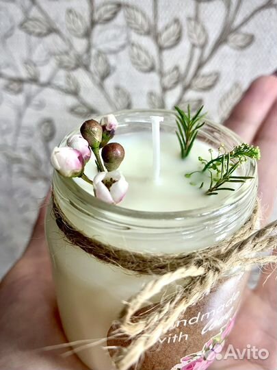 Ароматическая свеча ручной работы