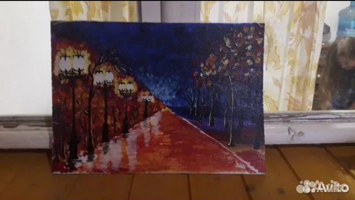 Картина акрилом на холсте
