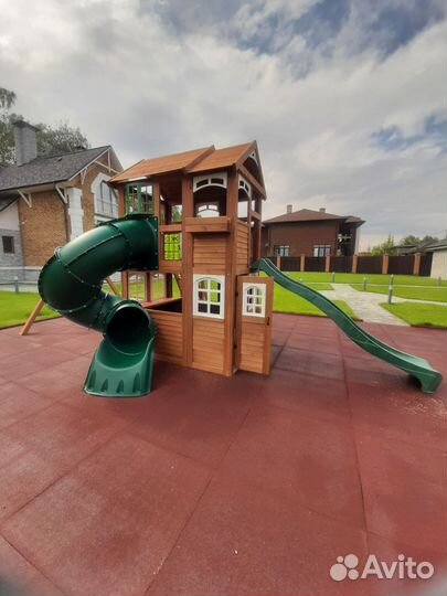 Игровые деревянные площадки для детей