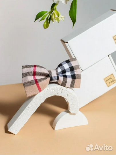 Галстук-бабочка ручной работы в стиле Берберри