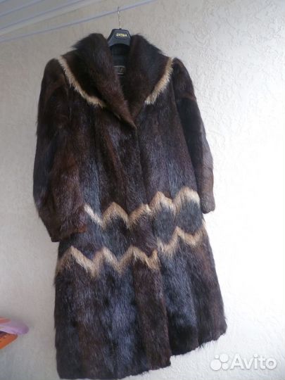 Шуба женская натуральная из нутрии