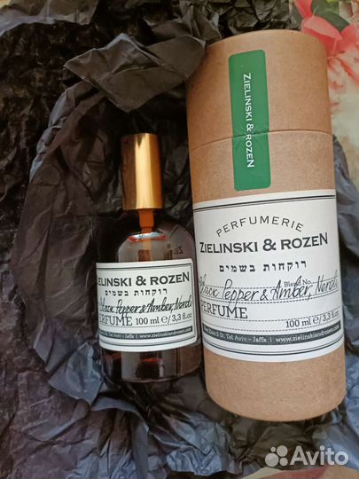 Zielinski rozen black pepper amber neroli 100 мл