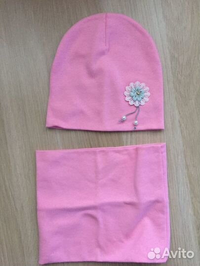 Шапка+снуд демисезонные