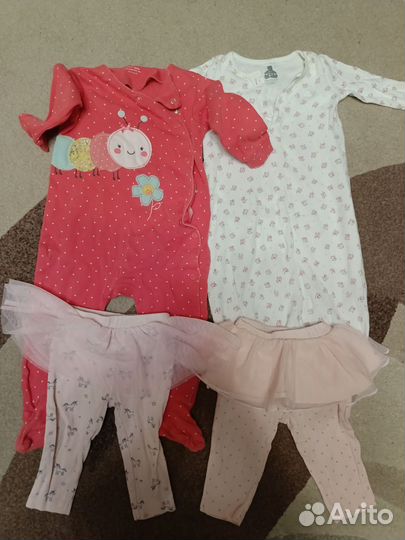 Детская одежда для девочек 3,6,9 месяцев