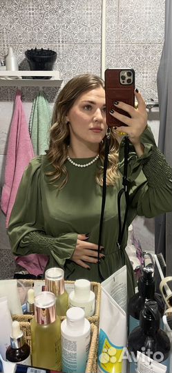 Платье женское р44 цвет хаки