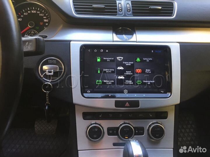 Магнитола Android на VW B7 с установкой