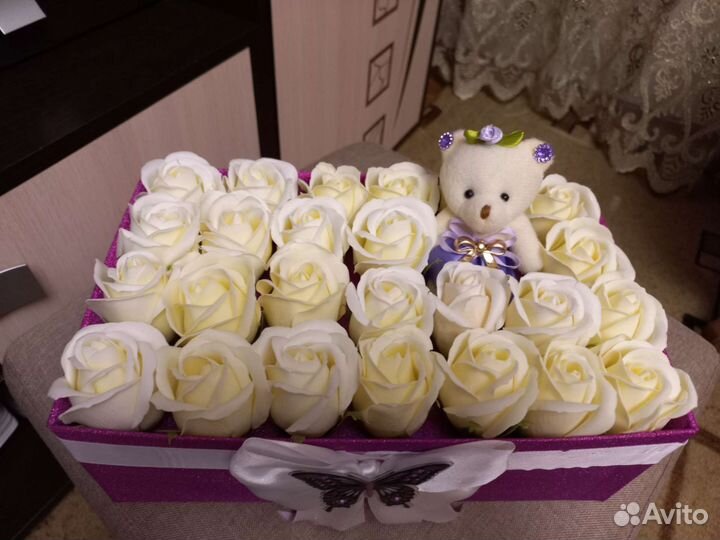 Букет цветов из мыла