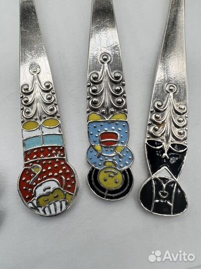 Набор чайных ложек мельхиор 