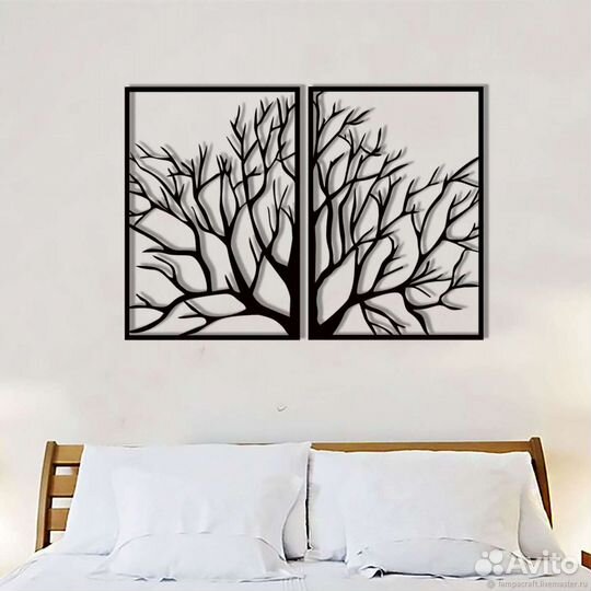 Картина панно из металла на стену